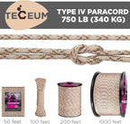 TECEUM 5/32" Paracord Rope 1000 – 1000ft / 200ft / 100ft / 50ft – Tactical - Image 9