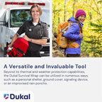 Dukal 721 Emergency Survival Blanket Mylar Wrap | Thermal Properties, - Image 5