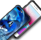 for iPhone 7/8 Case, Snowy Mountain Fox Lake Pattern Graphic Design Girl Boy - Image 3