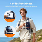 16L Small Hiking Backpack, CROSSGEAR Lightweight Waterproof Foldable Backpack - Image 3