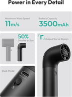 Aecooly Portable Handheld Fan, Powerful Turbo Mini Fan, 19000 RPM High Speed - Image 6
