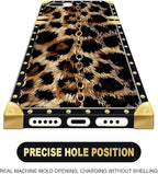 Compatible with iPhone 8 7 SE Case, Seamless Gold Chain Leopard Luxury Golden - Image 5