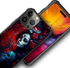 for iPhone 16 Pro Max Case, Skull Lady Rose Pattern Graphic Design Girl Boy - Image 2
