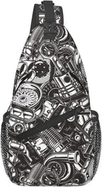 Sling Backpack For Men Hiking Daypack Crossbody Shoulder Bag Travel Chest Pack - Image 2