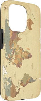 Globe Map Smartphone Cell Cover Gift World Map Pattern Phone Case - Image 3