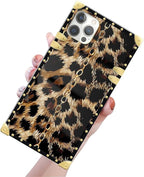 Compatible with iPhone 12 Pro Max Case, Seamless Gold Chain Leopard Luxury - Image 3