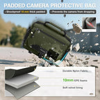 RAINSMORE Camera Bag, DSLR/SLR/Mirrorless Small Camera Sling Bag Waterproof - Image 4