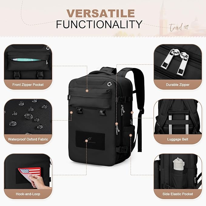 Maelstrom Travel Backpack for Women Men, 25L Laptop Backpack Fits 15.6-Inch - Image 7