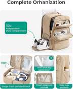 BAGSMART 35L Travel Backpack Women, 17.3 Inch Carry On Backpack Flight Approved - Image 3