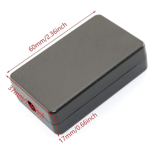 DGZZI Electrical Junction Box 4PCS Electric Plastic Black Waterproof Project - Image 2