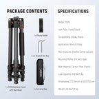 NEEWER Basics Carbon Fiber Travel Tripod Monopod, Arca Type Ball Head, Max Load - Image 9