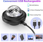 Battery Powered Disco Ball, Rechargeable Party Lights, Strobe Lights Sound - Image 5