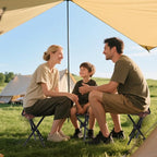 Travel Folding Camping Stool, 14.6 inches Lightweight Outdoor Tripod Chair and - Image 2