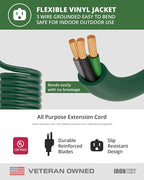 Iron Forge Cable 2 Pack Weatherproof 20 Ft Outdoor Extension Cord - Image 6