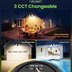 ALUSSO Dusk to Dawn Outdoor Lighting, 25W 2000LM Dusk Till Dawn Outdoor Light - Image 4