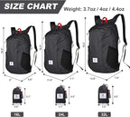 4Monster Hiking Daypack, Water Resistant Lightweight Packable Backpack - Image 2