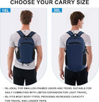 Lightweight Hiking Backpack 30L Packable Foldable Daypack Collapsible Travel - Image 3