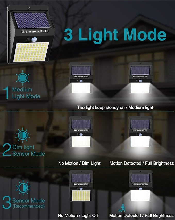2 Pack Outdoor Solar Motion Lights - Image 4