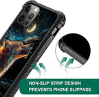 for iPhone 11 Pro Max Case, Star Cave Hungry Wolf Pattern Graphic Design Girl - Image 3