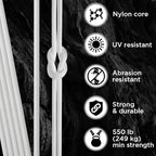 TECEUM 5/32" Paracord Rope 1000 – 1000ft / 200ft / 100ft / 50ft – Tactical - Image 3