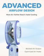 Diveblues Portable Turbo Fan, 100 Speed Handheld Fan - Image 3
