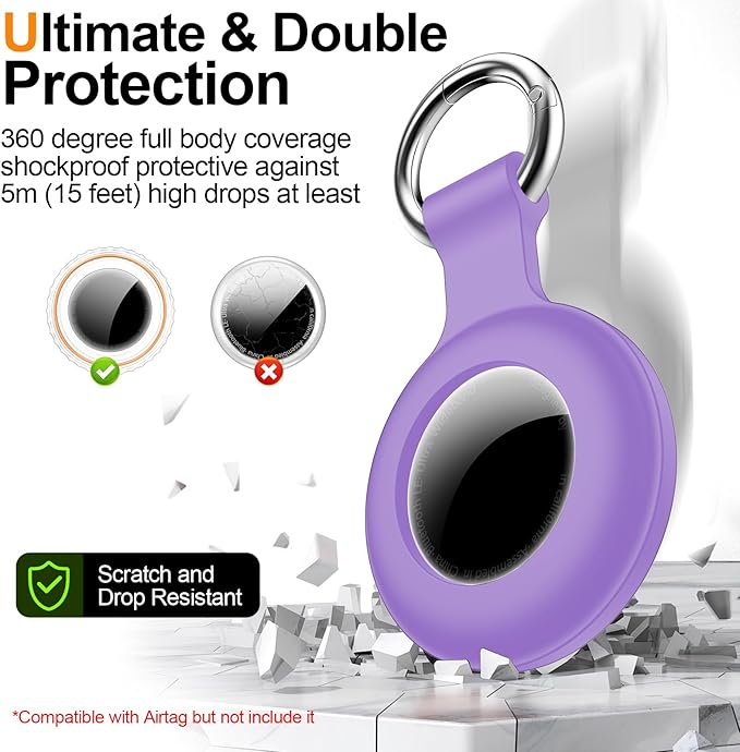 1|2|4Pack for Apple AirTag Holder, for Air Tag 2nd &1st Genaretion, Waterproof - Image 4