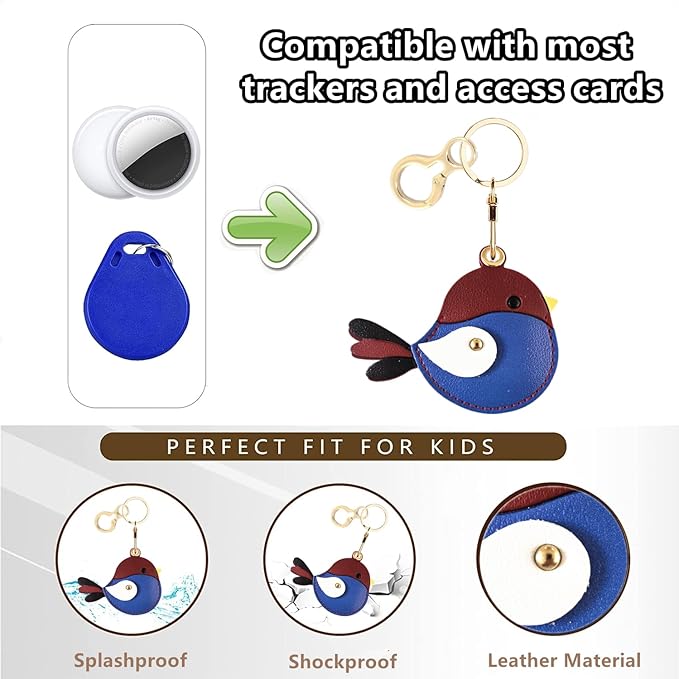 BORKUANA Leather Keychain Holder Case Compatible - Image 4
