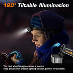 EverBrite 400LM Rechargeable Headlamp, 1.59 oz Lightweight & Comfortable Head - Image 5