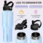 SENDESTAR 32oz Stainless Steel Water Bottle, Double Wall Vacuum Insulated Bottle - Image 5