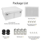 LeMotech Electrical Box, IP67 Waterproof Hinged Cover Stainless Steel Latch - Image 8