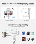 Fuloview 72'' Selfie Stick for iPhone, Tripod Wireless Remote for Selfies - Image 4