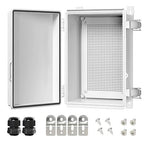 LeMotech Electrical Box, IP67 Waterproof Hinged Cover Stainless Steel Latch by LeMotech