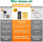 HXWEIYE Rechargeable Fairy Lights - Image 5