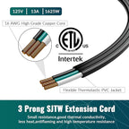 Elecan Flat Plug Extension Cord 25 Ft - Image 5