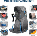 IX INOXTO 55L Internal Frame Waterproof Hiking Camping Backpack - Image 4