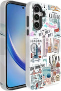 Compatible for Samsung Galaxy S24 FE 5G Case, Dual Layer Heavy Duty 2 in 1 by BSMOSPER