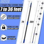 7-36 ft Telescopic Extension Pole - Image 2