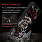 for Samsung Galaxy S24 S25 Case, Entwined Rose Snake Pattern Graphic Design - Image 5