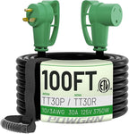 POWGRN 30 Amp RV Extension Cord 100 FT Outdoor by POWGRN