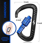 Rhino Produxs 12kN Heavy Duty Carabiner Clips, - Image 2