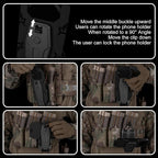 90 Degree Rotataion Tactical Plate Carrier Vest Attachments Universal Phone - Image 7