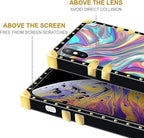 Compatible with iPhone XR Case, Holographic Abstract Iridescent Textures Luxury - Image 7