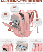 LOVEVOOK Travel Backpack For Women, 40L Carry On Backpack Flight Approved - Image 2