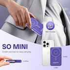 Magnetic Portable Charger Built-in Cables, 10000mAh Fast Charging Wireless - Image 4