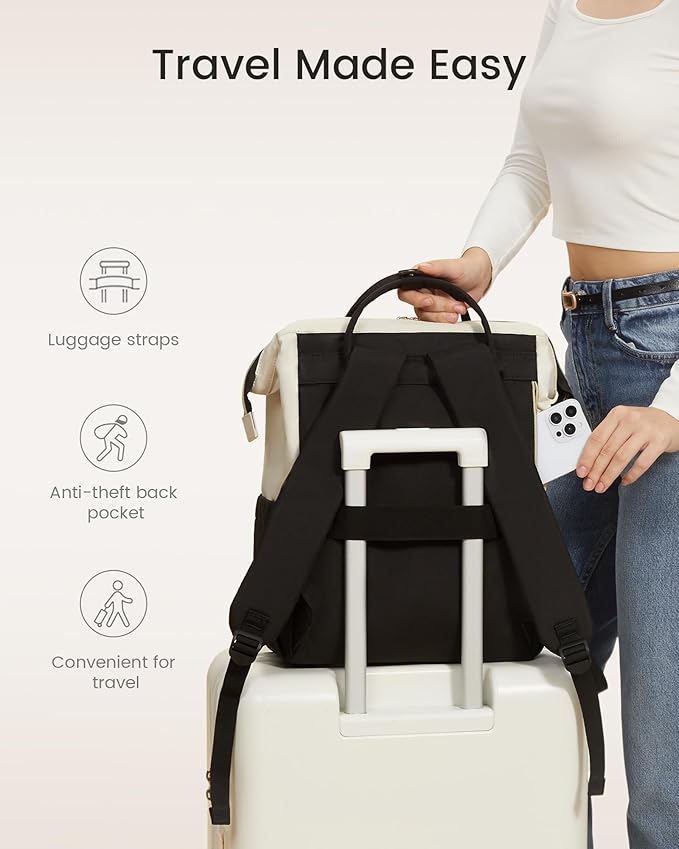 LOVEVOOK Laptop Backpack for Women, 17 Inch Work Business Backpacks Purse - Image 6