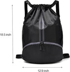 LOKAPEGY Drawstring Gym Bag for Men, Waterproof Drawstring Backpack for Women - Image 2