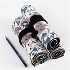 Funny live 24/36/48/72 Slots Colored Pencil Wrap Roll up Pen Holder Case - Image 4