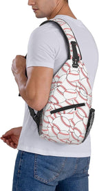 Sling Backpack For Men Hiking Daypack Crossbody Shoulder Bag Travel Chest Pack - Image 5