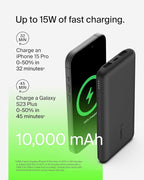 Belkin Portable Charger - 15W 3 Port Power Bank Battery Pack - Fast Charging - Image 7