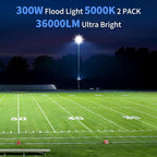 ISUERFY 300W LED Flood Light Outdoor - Image 2